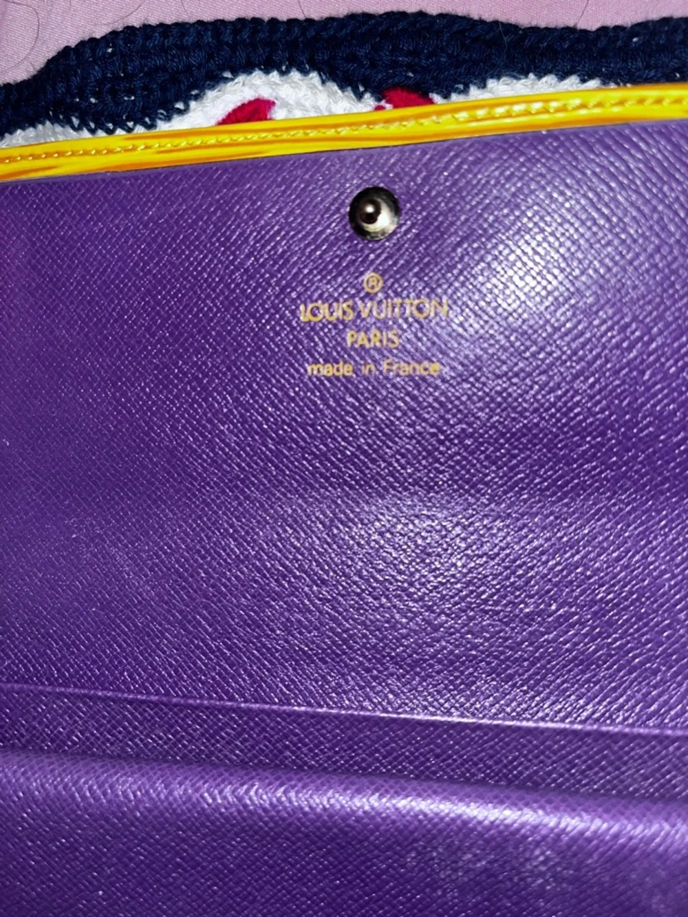 Louis Vuitton Yellow Epi Leather Tri fold Double Wallet- AUTHENTIC